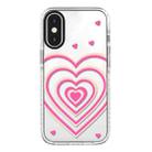 For iPhone X / XS Simple Illustration Pattern Full Coverage Phone Case(3D Love) - 1