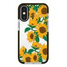 For iPhone X / XS Simple Illustration Pattern Full Coverage Phone Case(Sunflowers B) - 1