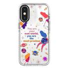 For iPhone X / XS Simple Illustration Pattern Full Coverage Phone Case(Love Yourself A) - 1