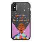 For iPhone X / XS Simple Illustration Pattern Full Coverage Phone Case(Love Yourself B) - 1