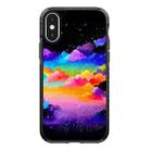 For iPhone X / XS Simple Illustration Pattern Full Coverage Phone Case(Colorful Clouds C) - 1