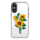 For iPhone X / XS Simple Illustration Pattern Full Coverage Phone Case(Sunflowers A) - 1