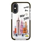 For iPhone X / XS Simple Illustration Pattern Full Coverage Phone Case(City Landmark A) - 1