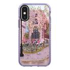 For iPhone X / XS Simple Illustration Pattern Full Coverage Phone Case(Spring Scene A) - 1