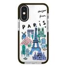 For iPhone X / XS Simple Illustration Pattern Full Coverage Phone Case(City Landmark B) - 1