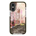 For iPhone X / XS Simple Illustration Pattern Full Coverage Phone Case(Spring Scene B) - 1