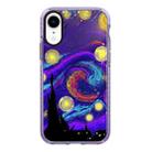 For iPhone XR Simple Illustration Pattern Full Coverage Phone Case(Starry Sky B) - 1