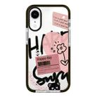 For iPhone XR Simple Illustration Pattern Full Coverage Phone Case(Happy Every Day A) - 1