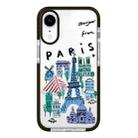 For iPhone XR Simple Illustration Pattern Full Coverage Phone Case(City Landmark B) - 1