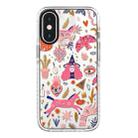 For iPhone XS Max Simple Illustration Pattern Full Coverage Phone Case(Girl Stickers A) - 1