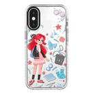 For iPhone XS Max Simple Illustration Pattern Full Coverage Phone Case(Girls Wardrobe A) - 1