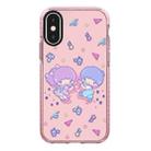 For iPhone XS Max Simple Illustration Pattern Full Coverage Phone Case(Twin Stars B) - 1