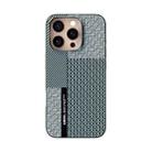 For iPhone 16 Pro Max ABEEL 6D Micro Relief MagSafe Magnetic Phone Case(Carbon Fiber Blue) - 2