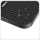 For iPhone 16 Pro ABEEL 6D Micro Relief MagSafe Magnetic Phone Case(Carbon Fiber Black) - 3