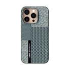 For iPhone 16 Pro ABEEL 6D Micro Relief MagSafe Magnetic Phone Case(Carbon Fiber Blue) - 2