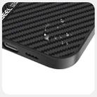 For iPhone 16 ABEEL 6D Micro Relief MagSafe Magnetic Phone Case(Carbon Fiber Black) - 3