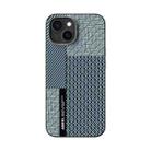 For iPhone 15 Plus ABEEL 6D Micro Relief MagSafe Magnetic Phone Case(Carbon Fiber Blue) - 2