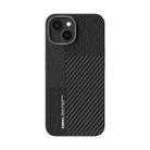 For iPhone 14 Plus ABEEL 6D Micro Relief MagSafe Magnetic Phone Case(Carbon Fiber Black) - 2