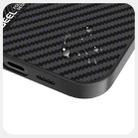 For iPhone 14 Plus ABEEL 6D Micro Relief MagSafe Magnetic Phone Case(Carbon Fiber Black) - 3