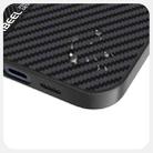For iPhone 13 Pro Max ABEEL 6D Micro Relief MagSafe Magnetic Phone Case(Carbon Fiber Black) - 3