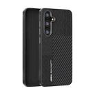 For Samsung Galaxy S24 5G ABEEL 6D Micro Relief MagSafe Magnetic Phone Case(Carbon Fiber Black) - 1