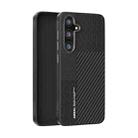 For Samsung Galaxy S24+ 5G ABEEL 6D Micro Relief MagSafe Magnetic Phone Case(Carbon Fiber Black) - 1