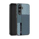 For Samsung Galaxy S24+ 5G ABEEL 6D Micro Relief MagSafe Magnetic Phone Case(Carbon Fiber Blue) - 1