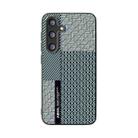 For Samsung Galaxy S24+ 5G ABEEL 6D Micro Relief MagSafe Magnetic Phone Case(Carbon Fiber Blue) - 2