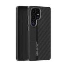 For Samsung Galaxy S25 Ultra 5G ABEEL 6D Micro Relief MagSafe Magnetic Phone Case(Black) - 1