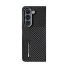 For Samsung Galaxy Z Fold5 5G ABEEL 6D Micro Relief MagSafe Magnetic Phone Case(Carbon Fiber Black) - 2