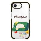 For iPhone 7 / 8 / SE 2020 2022 Simple Illustration Pattern Full Coverage Phone Case(Sleeping Duck A) - 1