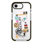 For iPhone 7 / 8 / SE 2020 2022 Simple Illustration Pattern Full Coverage Phone Case(Travel Ticket A) - 1