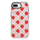 For iPhone 7 Plus / 8 Plus Simple Illustration Pattern Full Coverage Phone Case(Love Strawberry Flower) - 1