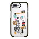 For iPhone 7 Plus / 8 Plus Simple Illustration Pattern Full Coverage Phone Case(Travel Ticket A) - 1