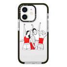 For iPhone 11 Simple Illustration Pattern Full Coverage Phone Case(Happy Friend B) - 1