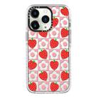 For iPhone 11 Pro Simple Illustration Pattern Full Coverage Phone Case(Love Strawberry Flower) - 1
