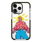 For iPhone 11 Pro Max Simple Illustration Pattern Full Coverage Phone Case(Personality Girl C) - 1