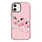 For iPhone 12 Simple Illustration Pattern Full Coverage Phone Case(Happy Friend A) - 1