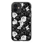 For iPhone 12 Simple Illustration Pattern Full Coverage Phone Case(Camellia A) - 1