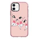 For iPhone 12 mini Simple Illustration Pattern Full Coverage Phone Case(Happy Friend A) - 1