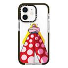 For iPhone 12 mini Simple Illustration Pattern Full Coverage Phone Case(Personality Girl B) - 1