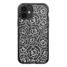 For iPhone 12 mini Simple Illustration Pattern Full Coverage Phone Case(Camellia B) - 1