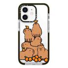 For iPhone 12 mini Simple Illustration Pattern Full Coverage Phone Case(Capybara A) - 1
