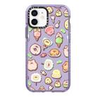 For iPhone 12 mini Simple Illustration Pattern Full Coverage Phone Case(Ice Cream Piglet) - 1