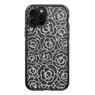 For iPhone 12 Pro Simple Illustration Pattern Full Coverage Phone Case(Camellia B) - 1