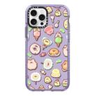 For iPhone 12 Pro Simple Illustration Pattern Full Coverage Phone Case(Ice Cream Piglet) - 1