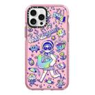 For iPhone 12 Pro Max Simple Illustration Pattern Full Coverage Phone Case(Summer Vacation A) - 1