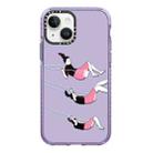For iPhone 13 mini Simple Illustration Pattern Full Coverage Phone Case(Happy Friend C) - 1