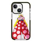 For iPhone 13 mini Simple Illustration Pattern Full Coverage Phone Case(Personality Girl B) - 1