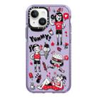 For iPhone 13 mini Simple Illustration Pattern Full Coverage Phone Case(Summer Vacation B) - 1